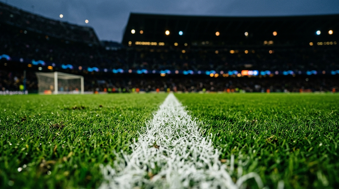 Campo da calcio visto da terra